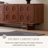 78.74 Mid-Century Brown Solid Wood TV Cabinet, Modern Media Console for Livingroom, Pre-Assembled