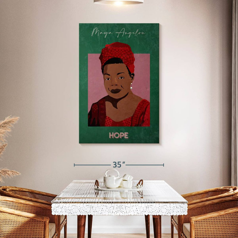 Maya Angelou Hope, 48" H x 32" W