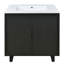 Ensemble de meuble-lavabo avec lavabo, armoire combinée et armoire de rangement Nikodem-974547740