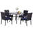 4 - Person Patio Dining Set with Square Table , Cushions Included