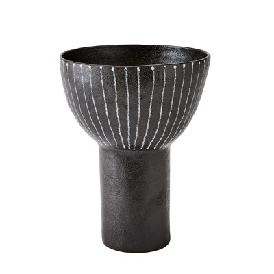 Cinder Footed Bowl-Striped-Sm