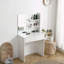 Bureau de coiffeuse avec miroir