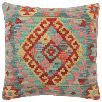 Southwestern Turkish Roydd Hand Woven Kilim Pillow