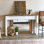 46 " W Solid Wood Top Console Table