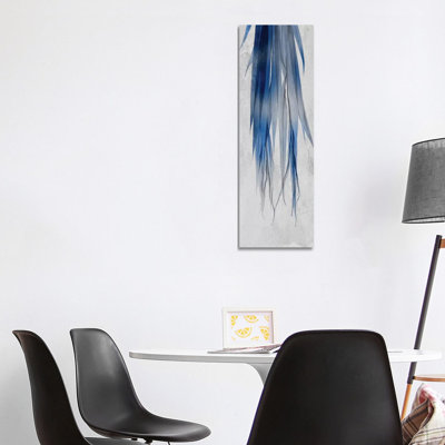 Indigo Growth II 1 Piece Wrapped Canvas Panoramic Wall Art