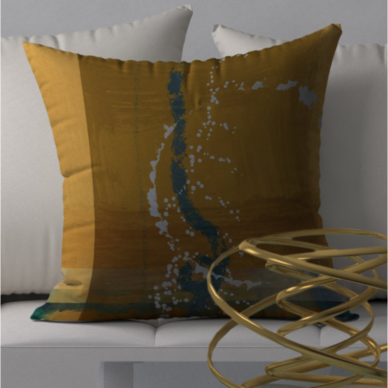 Housse de coussin décoratif carrée et insert U some, 18 po x 18 po