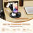 Modern Vanity Desk with Lighted Mirror, 3 Color Dimmable LED, Built-in Charging Station, 3 Drawers, Open Shelves-773439623