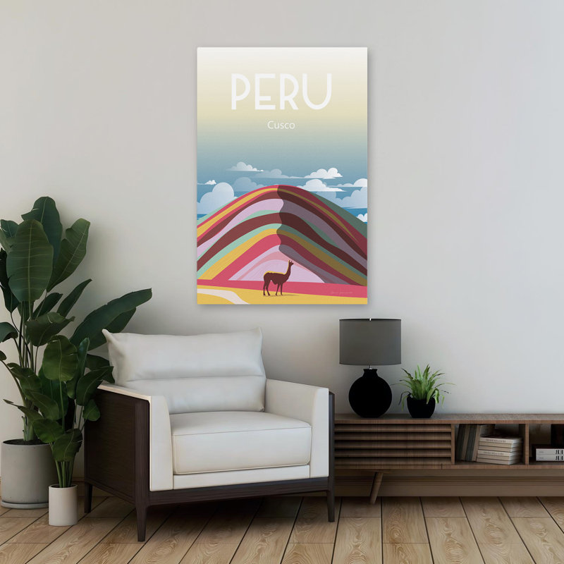 Pérou - Aventures, Andes, Cusco, art illustratif, H 36 po x l 24 po