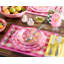Pink Marble Check Melamine Salad Plates-815587972