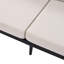 Sièges d'extérieur avec coussins amovibles de table basse en bois et tissu beige
