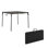 Table pliante en demi-carte de 38,5 po avec poignée COSCO XL, intérieur et extérieur, accessible en fauteuil roulant