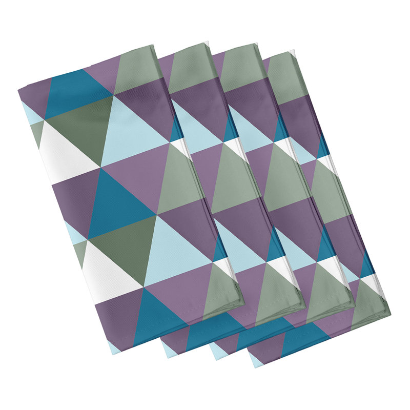 Serviette Mata, L 18 po x L 18 po, Vert/bleu