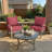 6.5″ Outdoor Replacement  Cushion Set, Deep Seating Seat / Back Cushion Set-1070637946