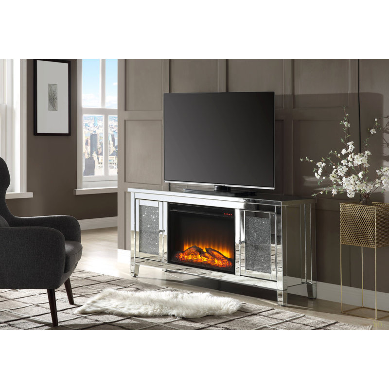 Meuble télé avec foyer Noralie