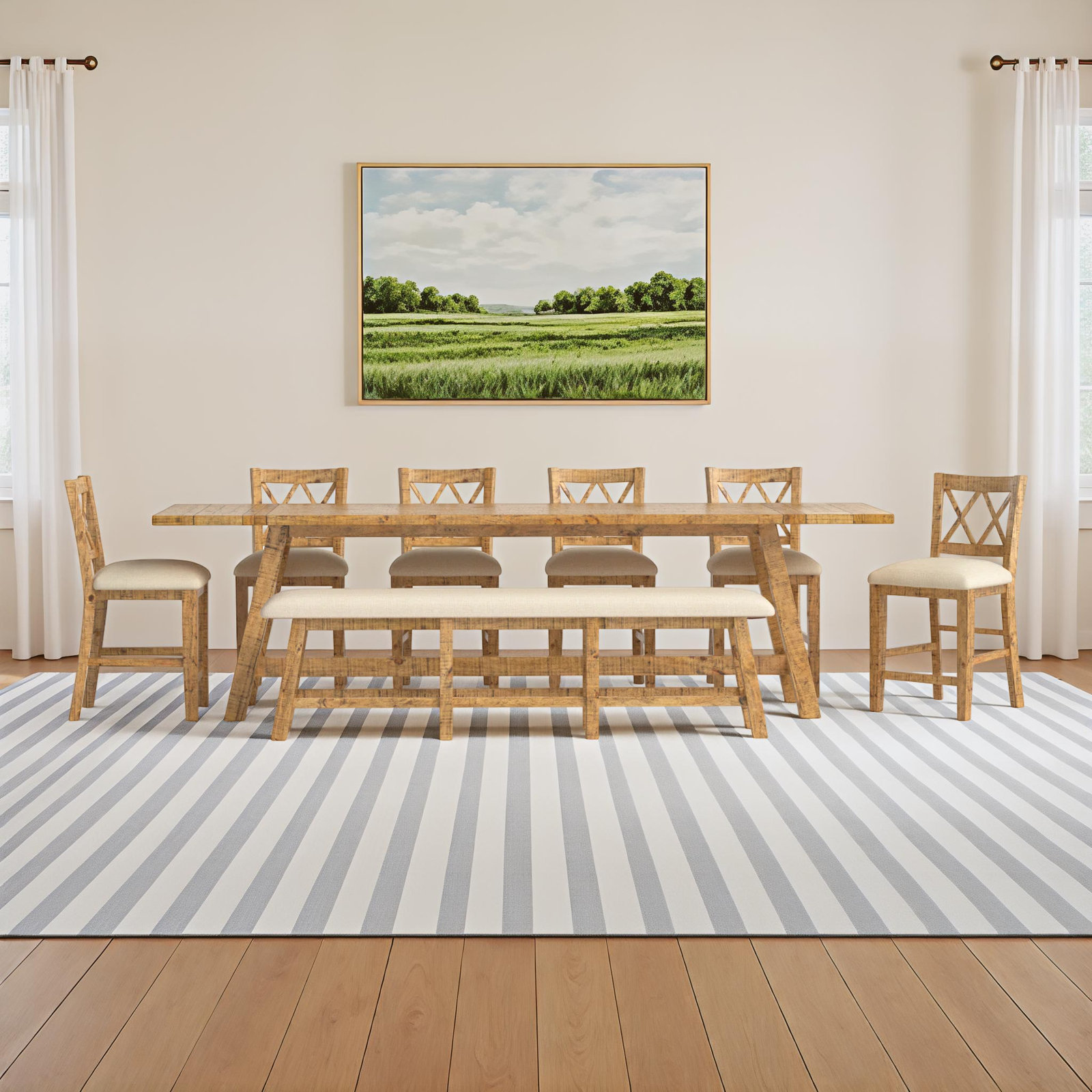 Maxine 8 - Piece Extendable Dining Set
