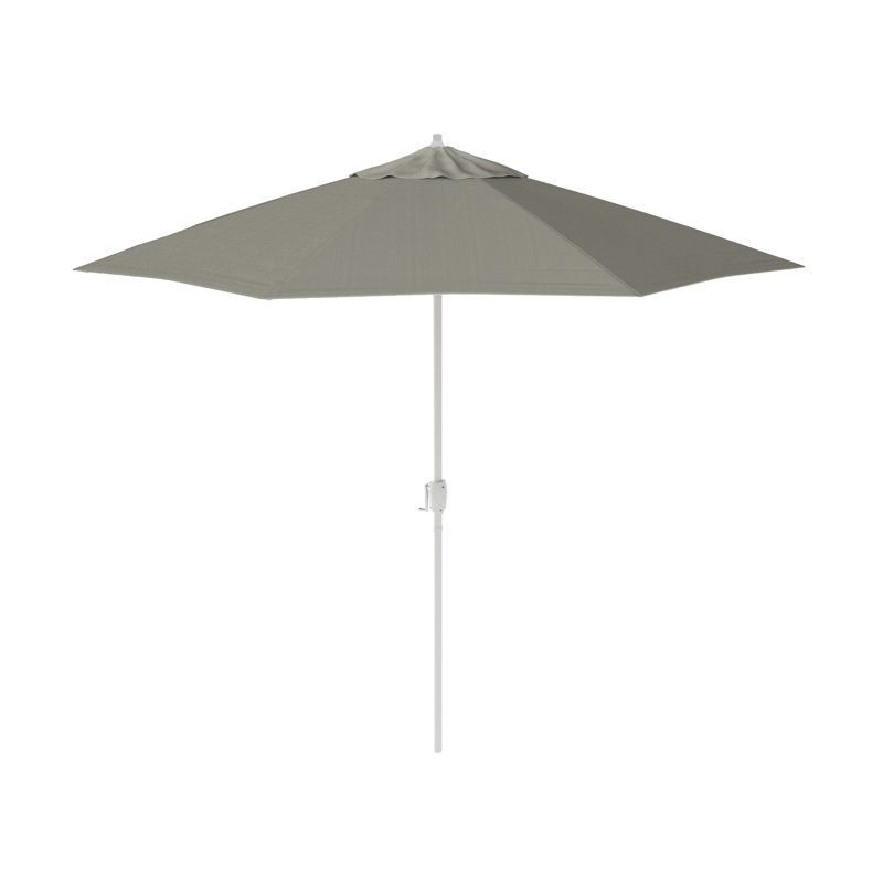 Parasol en aluminium 9 po, Gris