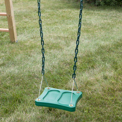 Stand-Up Swing with Chains and Hooks, 115 lbs Weight Limit, Green