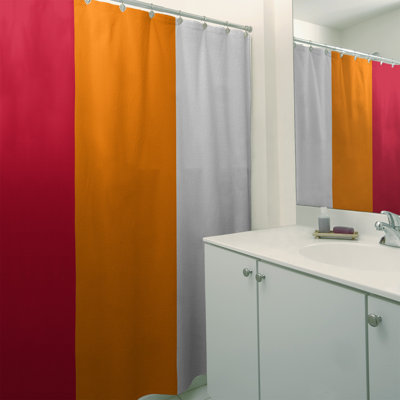 Striped Shower Curtain with Liner Included