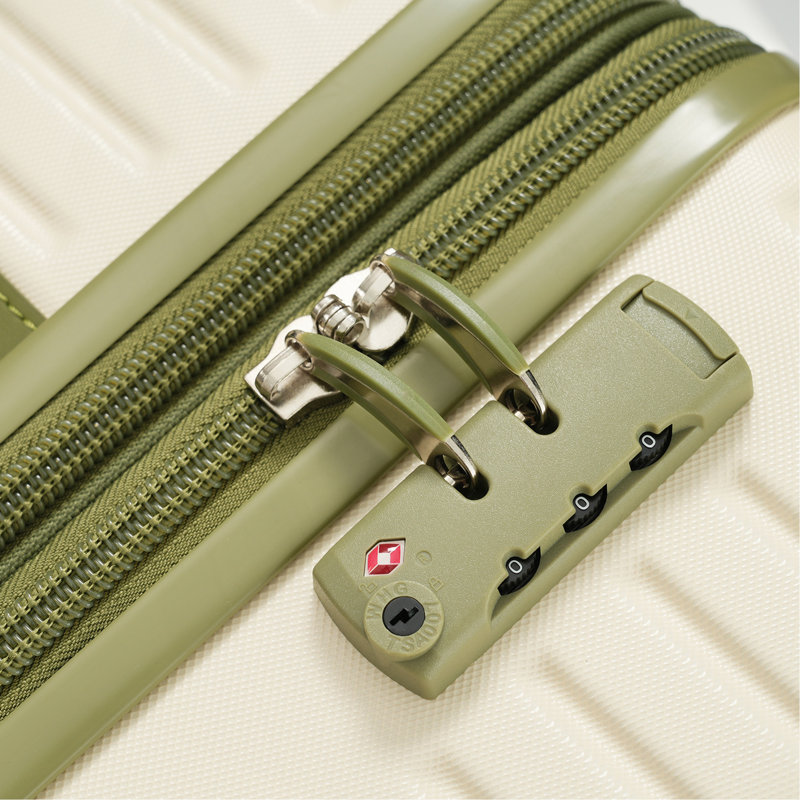 Ensemble de valises 4 pièces, valise rigide extensible en ABS avec 4 cubes de rangement, serrure TSA, roulettes pour hommes femmes (16/20/24/28)