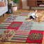 Tapis multicolore en laine touffeté à la main Chanler
