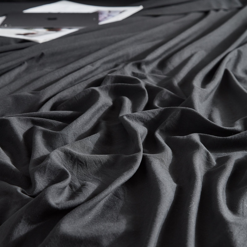 Snorze Cloud Peach Soft Microfiber Coma Inducer Sheet Set, Black, Queen Sheet Set + Fitted Sheet + 2 Pillowcases