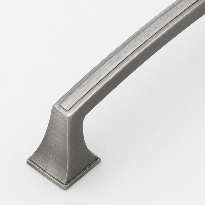 Deco Center to Center Arch Pull, Satin Pewter, 3"