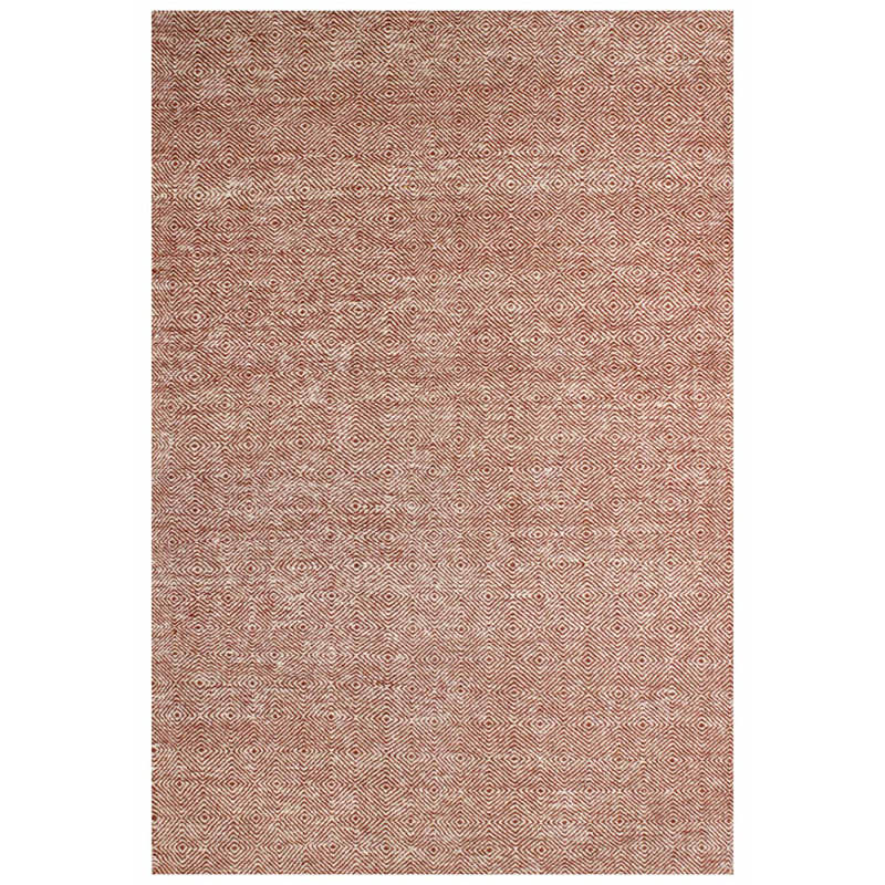 Tapis tissé à la main Dazzler en rouge / ivoire / rouille, Rectangle 6 pi 3 po x 8 pi 10 po