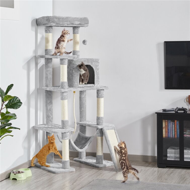 Holiday Cat Tree Hand Towel