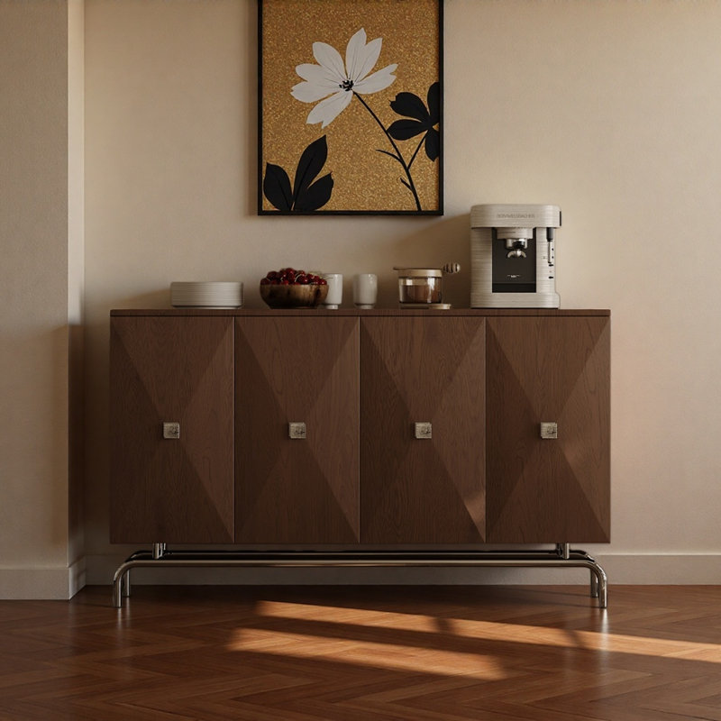 Buffet de style moderne et minimaliste moderne, H 35,4 po x l 47,2 po x P 15,7 po