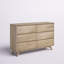 Brubaker 6" W Solid Wood Double Dresser-87686803
