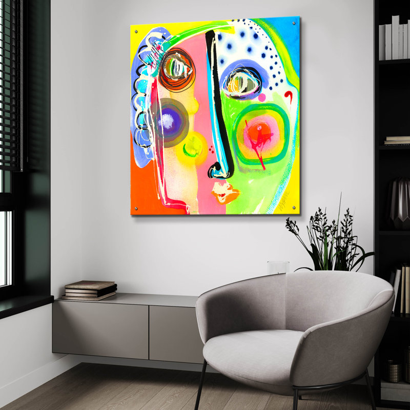 " Think Too Much " by Wyanne, 36" H x 36" W x 0.2" D
