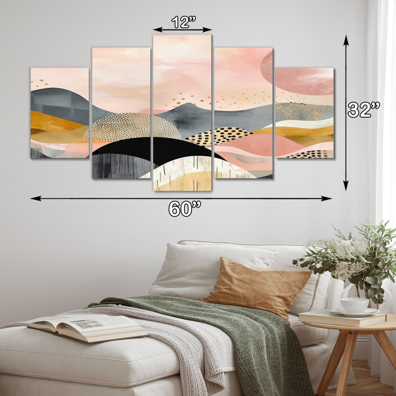 Ensemble de 5 décorations murales