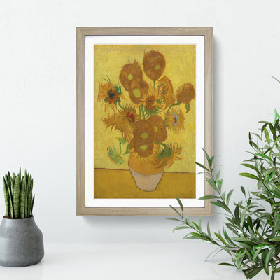 Fifteen Sunflowers by Vincent Van Gogh - Picture Frame Painting