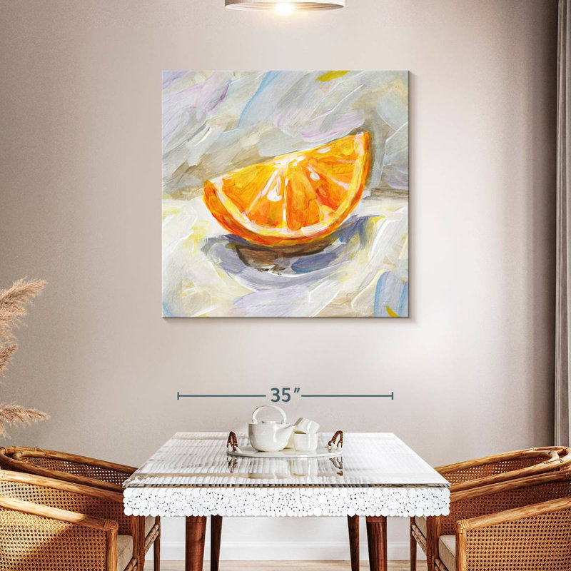 Yarlin Abstract Orange, 39" H x 39" W