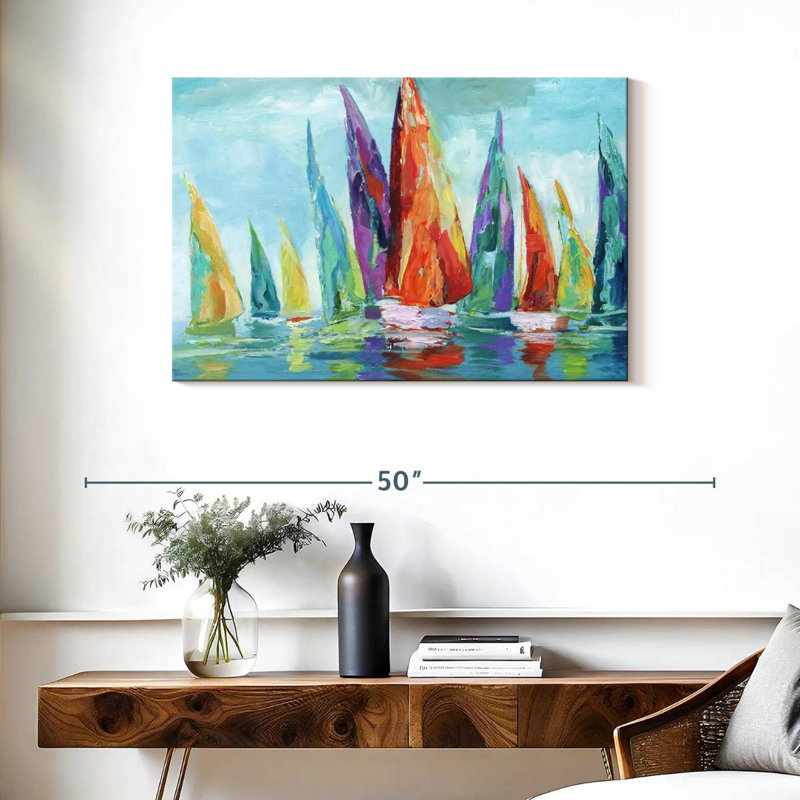 Mehar Fine Day Sailing I, H 24 po x l 36 po