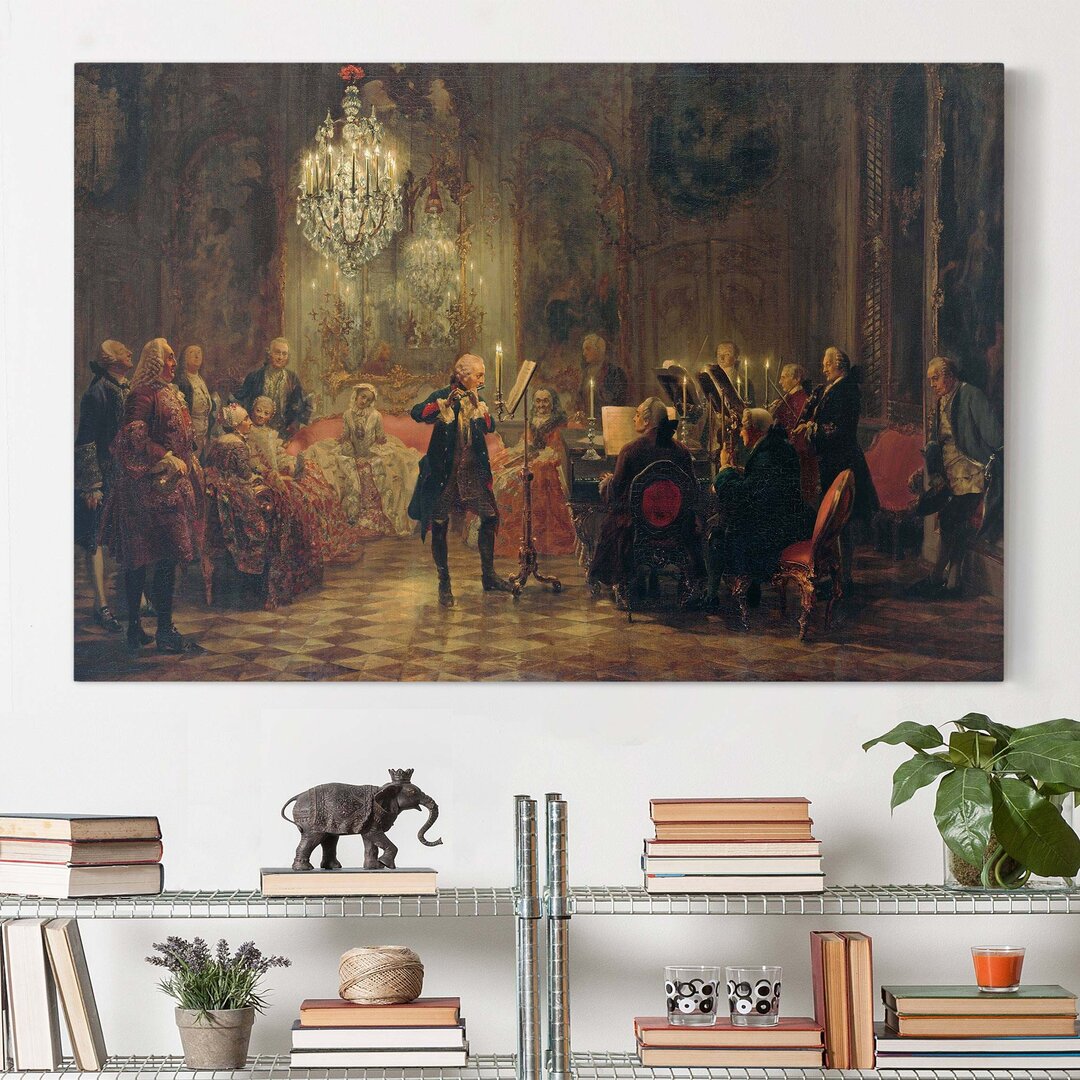 Leinwandbild Flötenkonzert von Adolph Von Menzel