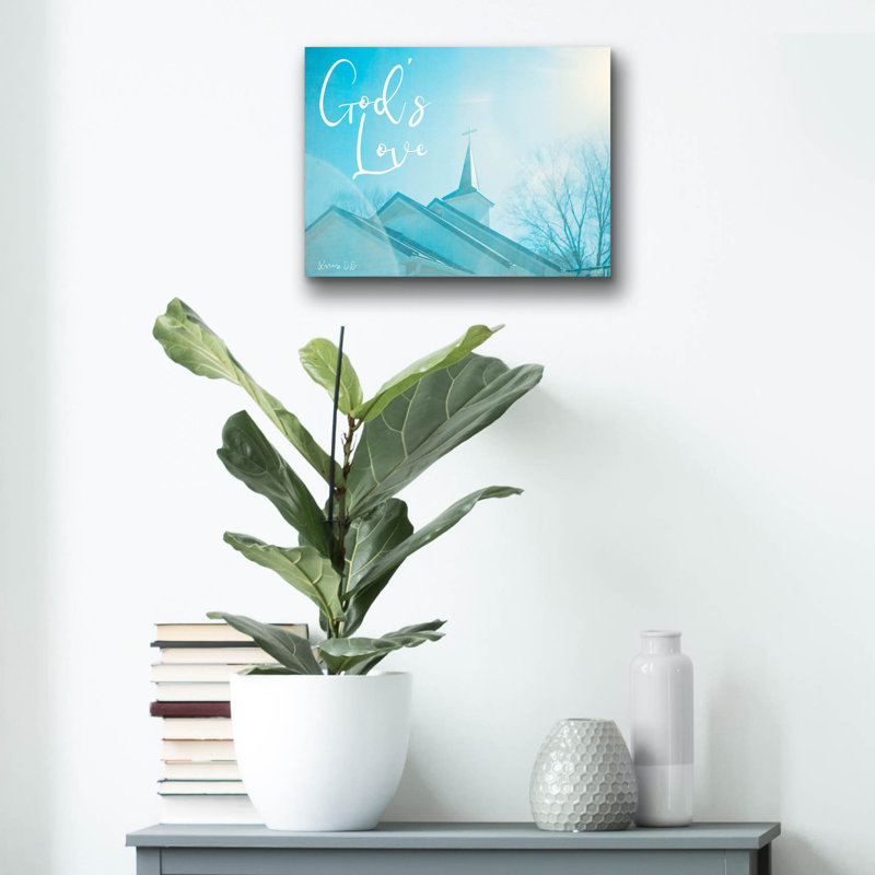 «Church - God Love» par Life BeautifuLEE, art mural en verre acrylique, 16 po x 12 po