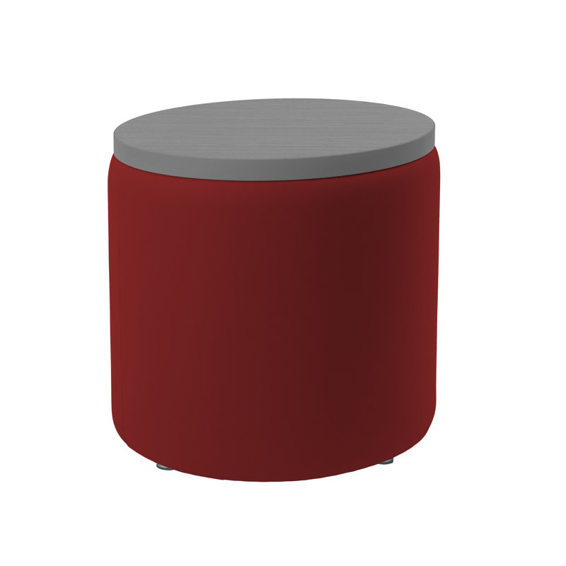 Table ronde avec repose-pieds de 18 po de hauteur Pro Series, Rouge / Gris