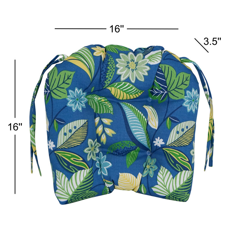 Outdoor 3.5'' Seat Cushion, Skyworks Caribbean