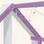 Structure de lit House avec lit gigogne escamotable, tablettes de rangement à queue et lumières DEL blanc froid-133671903-133671906