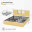 Bed Frame With 4 Storage Drawers, Storage Headboard, Platform Bed With Built-In USB Ports And Power Outlets-77668010