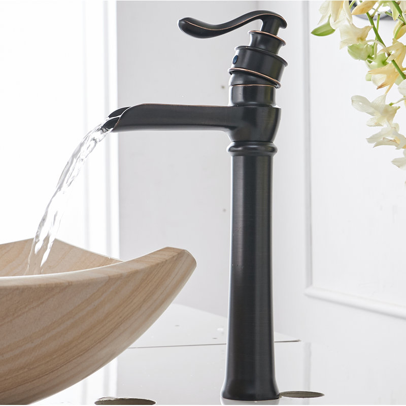 Robinet de salle de bain commercial, Bronze huilé