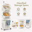 Plastic Rolling Laundry Basket