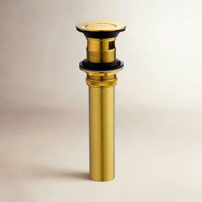 Pop-Up Bathroom Sink Drain with Overflow