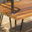 Banc en bois industriel et métal Zion
