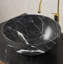 14'' Bathroom Bowl Ceramic Sink With Stone Pattern, No Faucet, Matte Black