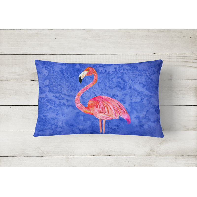 Flamingo Outdoor Reversible Throw Pillow