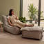 Bean Bag Bazaar Dolce Outdoor Lounger Chair and Footstool Bean Bag-1479572167