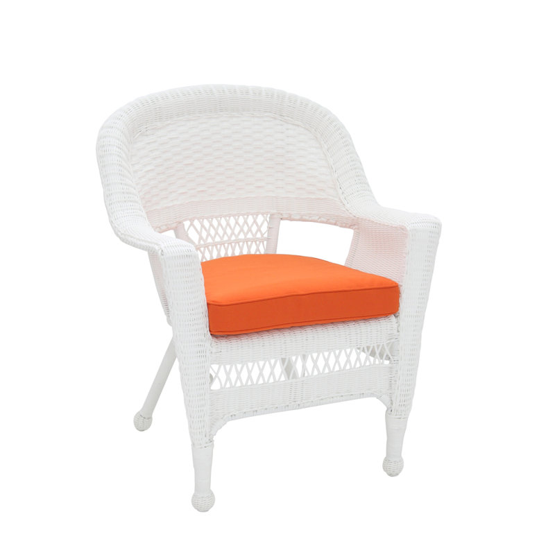 Outdoor Lounge Chair, Orange, White