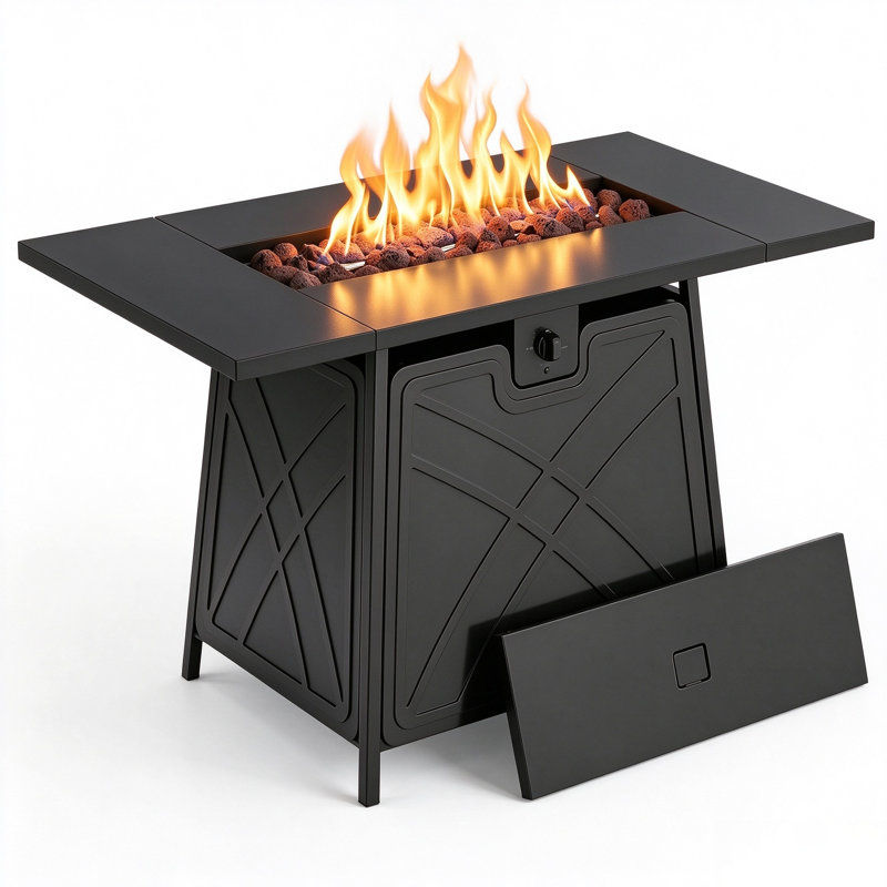 Round Natural Gas Outdoor Fireplace